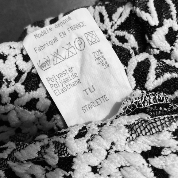 Vintage Y2K 90s French All Lace Bodysuit High Neck Lingerie Teddy Onesie Top - Picture 11 of 12